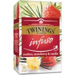 TWININGS Infuso Чай ройбос, ягода и ванилия 20 филтърни пакетчета
