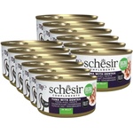 Schesir Complements Cat Тунец с бяла риба в желе 12 x 70 г