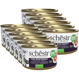 Schesir Complements Cat Тунец с бяла риба в желе 12 x 70 г