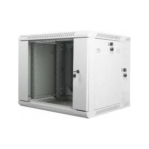 Lanberg Стенен шкаф с плосък пакет, Lanberg, 9U, 600x600 mm, 19, сив