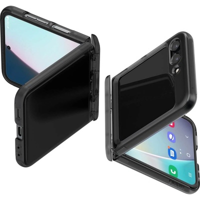 Spigen Матов Калъф с Предпазител за Samsung Z Flip 5, Spigen Thin Fit Pro Case, Черен (ACS06845)