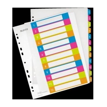 Leitz Binder holders A4 WOW, printable 1-12 (10K395D)