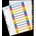 Leitz Binder holders A4 WOW, printable 1-12 (10K395D)