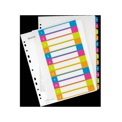 Leitz Binder holders A4 WOW, printable 1-12 (10K395D)
