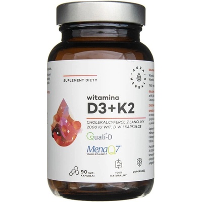Aura Herbals Vitamín D3 2000 IU + K2 90 kapsúl