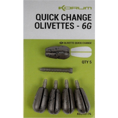 Korum Rychlovýměnná Zátěž Quick Change Olivettes 6g