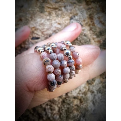 Katyba Prstene Rodochrozit a hematit 0191