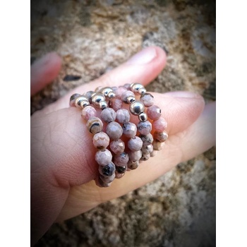 Katyba Prstene Rodochrozit a hematit 0191