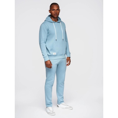 Ombre Clothing Мъжки спортен костюм суитшърт + панталони regular fit - светло синьо V7 Z120 Ombre Clothing Ombre Clothing | Sin | МЪЖЕ | M