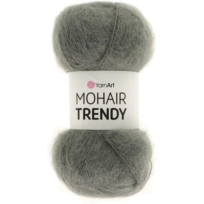 YarnArt Mohair Trendy 114 sivá