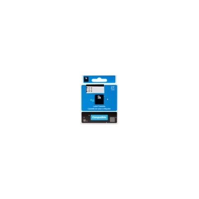 Kompatibilní páska s DYMO 40918 S0720730 9mm 7m cerný tisk/žlutý podklad D1 (PLTD17)