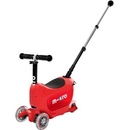 Micro a kolobežka 2v1 Mini2go Deluxe Červené 3 kolieska úložný priestor