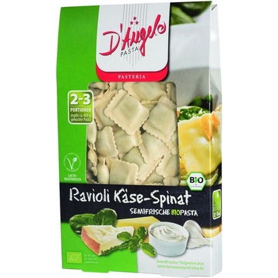 D´Angelo Ravioli plněné sýrem a špenátem bio 250 g