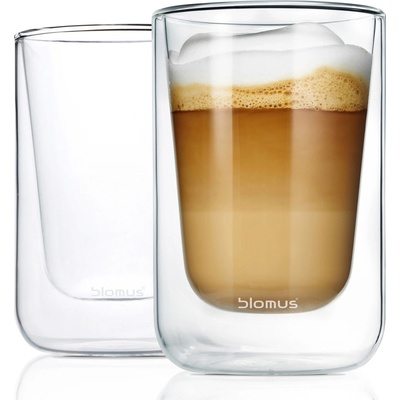 Blomus Termosklenice na cappuccino NERO 2 x 250 ml