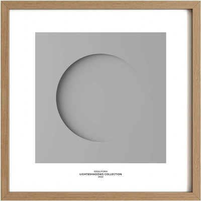 Idealform Poster no. 1 Minimalist circle Barva: Silver grey, S textem: S textem