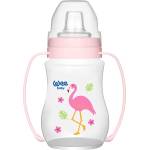 Wee Baby Неразливаща чаша с дръжки Wee Baby - Розова, 250 ml (754) - baby