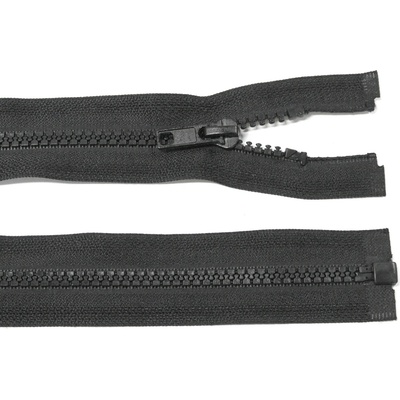 Kostěný zip no.5 rozepínací 65cm bundový color: 732 černá
