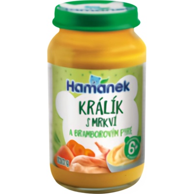 Hamánek Králík s mrkví a bramborovým pyré 230 g – Zboží Dáma Hamánek Králík s mrkví a bramborovým pyré 230 g – Zboží Dáma