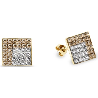 Spark zlaté se Swarovski Elements Kingdom Studs KGFM6GSC Golden Shadow