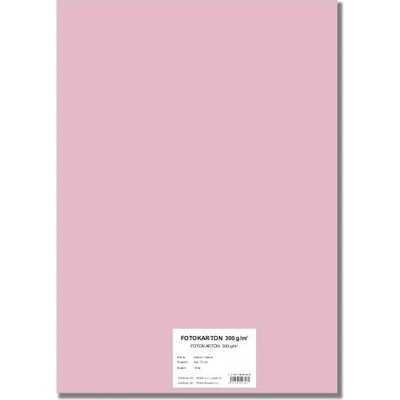 Barevný karton EXTRA300g 50x70cm/10ks růžový