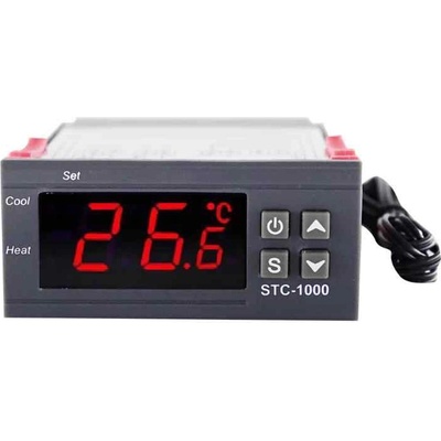 Цифров терморегулатор с led дисплей stc-1000 110v-220v, -55℃~120℃