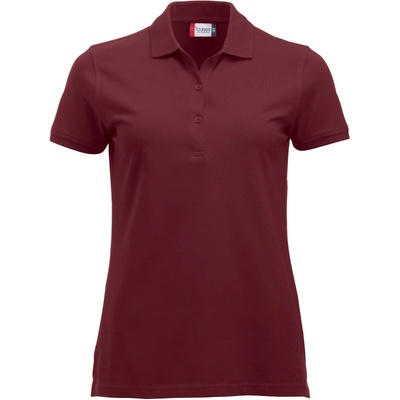 CLIQUE Polokošile Classic Marion S S těžká bavlna krátký rukáv dámská COT67824637000 burgundy