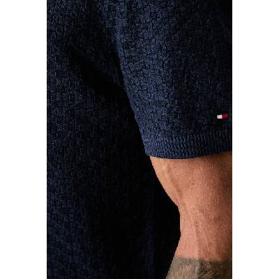 Tommy Hilfiger тениска тип пулове с яка мъжка от памук (MW0MW43246)