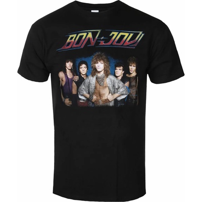 ROCK OFF мъжка тениска Bon Jovi - Tour '84 - ЧЕРЕН - ROCK OFF - BONJTS01MB