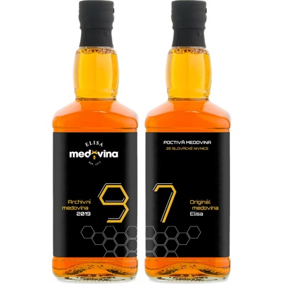 Medovina Elisa dárek k 97. narozeninám 11% 2 x 0,5 l