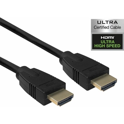 Кабел ACT AK3916, от HDMI(м) към HDMI(м), 2m, черен, 8K@60Hz (AK3916)