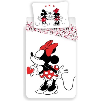 Jerry Fabrics obliečky Minnie hearts 2015 140x200 70x90