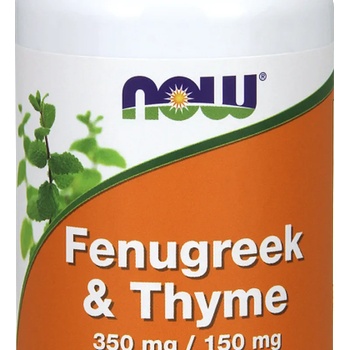 NOW НАУ ФУДС СМИНДУХ + МАЩЕРКА КАПС. 350/150 МГ. * 100 / now fenugreek & thyme 350 mg / 150 mg, 100 caps