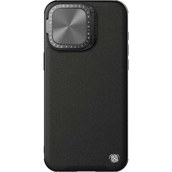 Image 1 of Nillkin CamShield Prop Leather Magnetic Case - хибриден удароустойчив кожен кейс с MagSafe за iPhone 15 Pro (черен)
