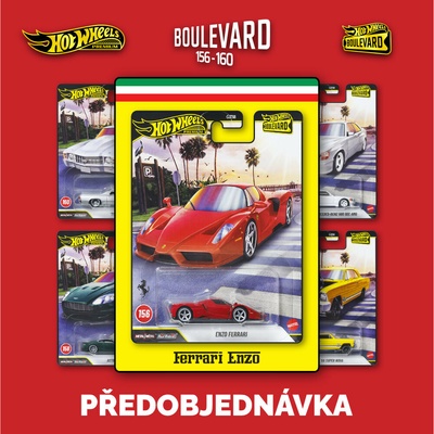 Mattel Hot Wheels Premium Boulevard 156-160 sada 5ks Předobjednávka