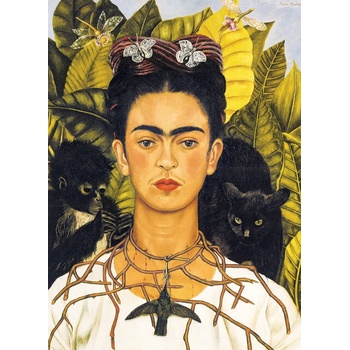Image 1 of EUROGRAPHICS - Puzzle Frida: Thorn Necklace and Hummingbird - 1 000 piese