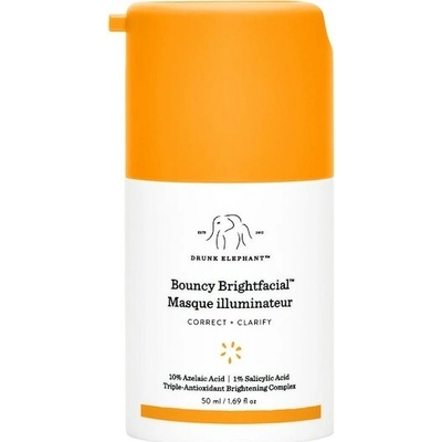 Drunk Elephant Bouncy Brightfacial Masque Illuminateur Rozjasňující masky 50 ml – Hledejceny.cz