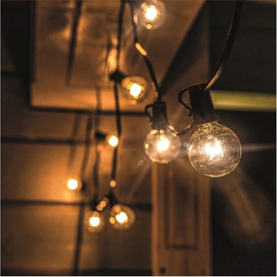 Solight LED vonkajšia reťaz 25 žiarovek 15 + 5 m teplá biela WO794