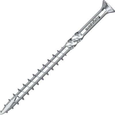 Konstrukční vrut 6,0 mm, zapuštěná hlava, bílý zinek (100/200 ks + bit) – Zboží Mobilmania