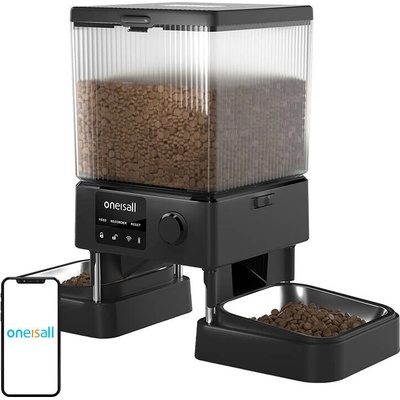 Oneisall Automat na krmení kovový 2100 ml