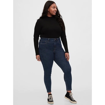 GAP Džíny universal jeggings high rise Tmavě modrá