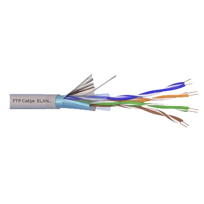 Elan Ftp кабел elan eln-ftp-5e-cu 24 awg за вътрешен монтаж (eln-ftp-5e-cu)