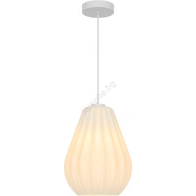 Nordlux - Пендел на кабел SALLINO 1xE27/15W/230V Ø 24 cm бял (NX0884)