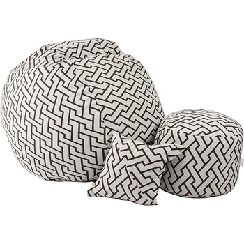 Image 1 of PUFRELAX Комплект Барбарон с табуретка за крака и декоративна възглавница 500л. Matusalem, Zappity Brown, Перящ се калъф, Подходящ за деца, Пълнеж с микс от мемори пяна и дунапрен, Гама Premium (PUF-M-MOP-PT-ZAB)