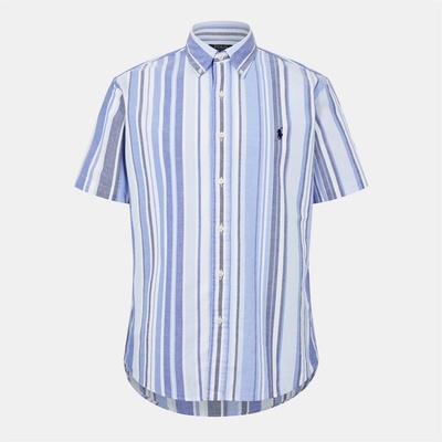 Ralph Lauren Custom Fit Striped Oxford Shirt - Blue Multi