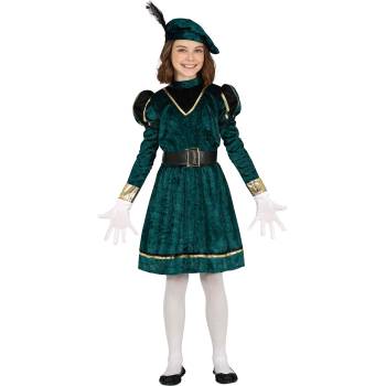 Image 1 of Fiestas Guirca Детски момичешки костюм - Зелен благородник Размер - деца: M: 115-123 см