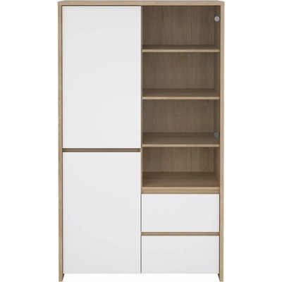 Tvilum Next 100x170x48 cm Biela v prírodnej farbe v dekore duba