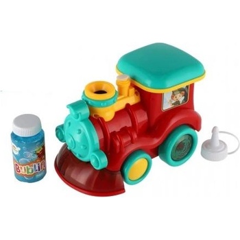 Teddies Локомотив сапунени мехури + пълнител пластмаса 18см на батерии със звук със светлина