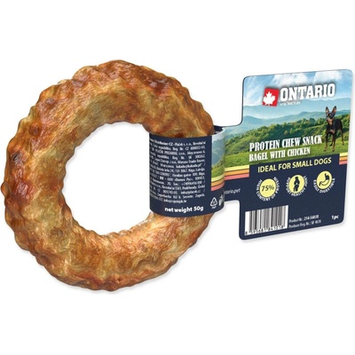 Ontario Protein kuře žvýkací bagel 8,9 cm