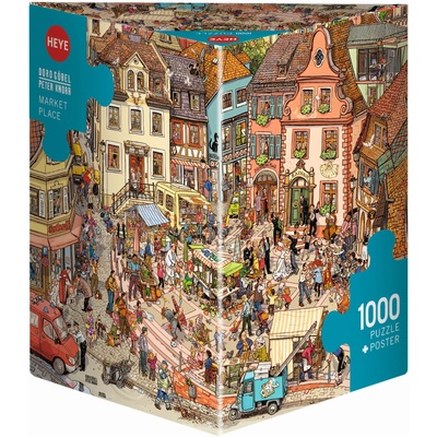 Heye Пъзел Heye от 1000 части - Пазар, Доро Гьобел и Петер Кнорр (29884)