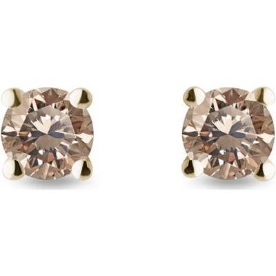 Klenota Champagne diamantové ze žlutého zlata k0369083
